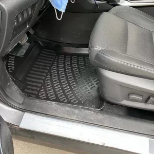 Car Mats 3D From Rubber TPE Suitable for Renault Koleos 16+ Rizline 4 Pcs Black-image-6294072