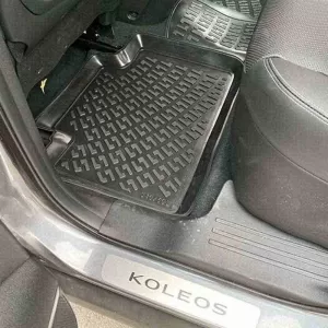 Car Mats 3D From Rubber TPE Suitable for Renault Koleos 16+ Rizline 4 Pcs Black-image-6294074
