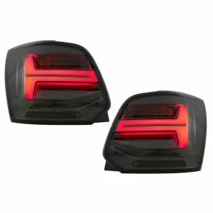 Tailights Set Suitable for VW Polo 6R 09-14 LED Bar Dynamic Smoke VLand-image-6294330