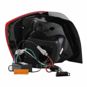 Tailights Set Suitable for VW Polo 6R 09-14 LED Bar Dynamic Red/Crystal VLand-image-6294345