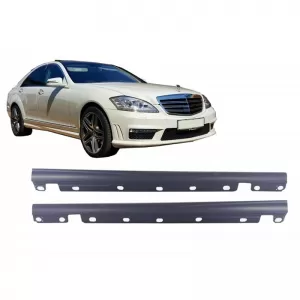 image-35-Kuszob spoilerek Mercedes-Benz S-osztály W221 06-13 A Design S65 Look Long ABS muanyag 2 db