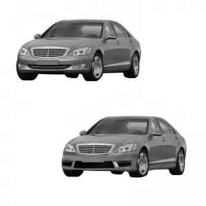 Front Bumper suitable for Mercedes-Benz S-Class W221 06-13 A Design S65 Look-image-6294523