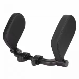 Neck Support Headrest Cushion Memory Foam HLU1000 11x20x3.5cm Black 1 pc-image-6294781