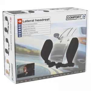 Neck Support Headrest Cushion Memory Foam HLU1000 11x20x3.5cm Black 1 pc-image-6294782