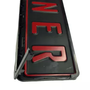 Licence Plate Frame Safeclip Black With Single Opening 1 Pc-image-6294803