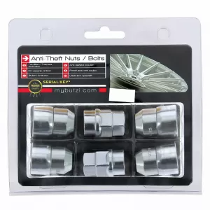 Antitheft Wheel Nuts / Bolts Butzi Premium Kit 6 pcs With Unique Key-Tool Type-GG M14x1.50 T19/21-image-6294844
