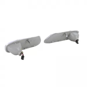 Side Fender Indicators suitable for Mini Cooper F56 13+ Union Jack Flag Black Led White 2 pcs-image-6294956