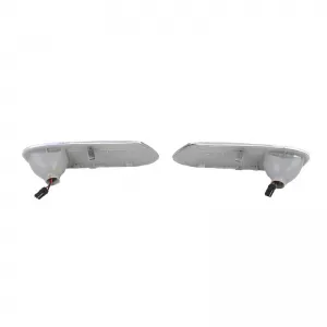 Side Fender Indicators suitable for Mini Cooper F56 13+ Union Jack Flag Black Led White 2 pcs-image-6294957