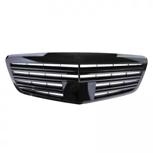 Front Grille suitable for Mercedes-Benz S-Class W221 09-13 S63 S65 A Design Look Glossy Black 1pc-image-6294961
