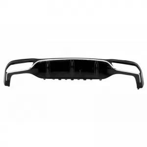 Rear Bumper Diffuser suitable for Mercedes-Benz E-Class W213 16-19 A Design Bumper Black/Chrome Made from ABS Plastic 1pc-image-6294984