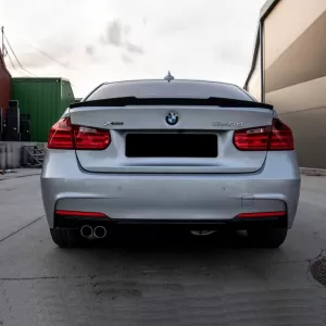 Trunk Spoiler suitable for BMW 3 F30 11-19 M4 Look Lipspoiler made from Polyurethane-image-6295073