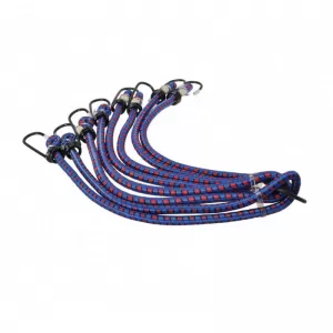 Elastic Cord With Metal Hook 8mm x 1m Set 4 Pcs-image-6295137