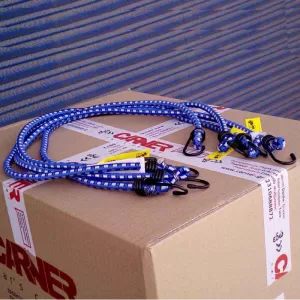 Elastic Cord With Metal Hook 8mm x 1m Set 4 Pcs-image-6295139
