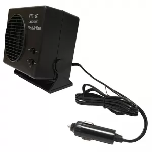 Ceramic Air Heater Plug In Lighter 12 Volt 150-300 Watt Black-image-6295299