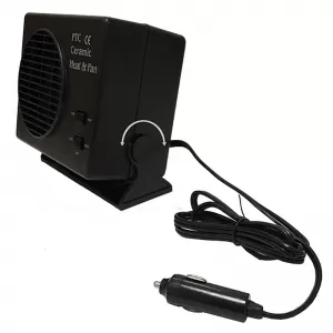 Ceramic Air Heater Plug In Lighter 12 Volt 150-300 Watt Black-image-6295300