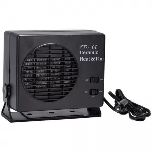 Ceramic Air Heater Plug In Lighter 12 Volt 150-300 Watt Black-image-6295306