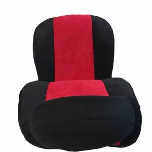 Seat Front Cushions Alcadara Black-Red Super Fresh 2 Pieces-image-6295384