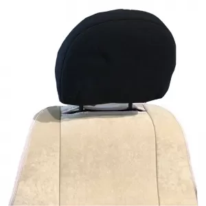 Seat Front Cushions Alcantara Super Fresh Beige 2 Pieces-image-6295399