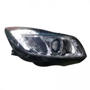 Headlights Set Suitable for Opel Insignia 08-12 TRU DRL Black H7 Carner-image-6295426