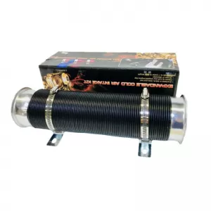 Luftansaugrohrsystem kalte Luft flexibel Silber Φ76mm-image-6295606