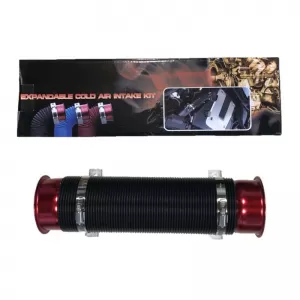 Luftansaugrohrsystem kalte Luft flexibel rot Φ76mm-image-6295610