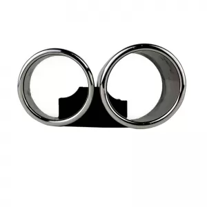 Exhaust Pipes Double Suitable for Audi A4 B8 08-15 S4 Look 2 Pcs-image-6295641