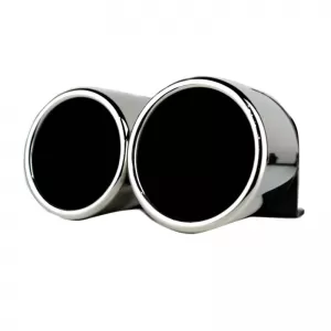 Exhaust Pipes Double Suitable for Audi A4 B8 08-15 S4 Look 2 Pcs-image-6295644