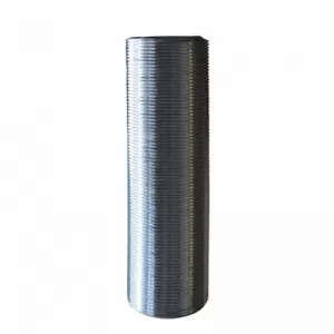 Flexible Plastic Air Intake Φ100mm 1m Silver