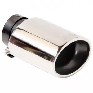 Exhaust Pipe Universal Chrome F65mm Oval 4008070 1 Pc-image-6295652