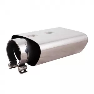 Exhaust Pipe Universal Silver suitable for Opel Astra OPC Look 4008OPC 1 Pc-image-6295677