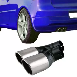 Exhaust Pipe Double GTI Look suitable for VW Golf V (5) TDI 4008GTI 1 Pc-image-6295687
