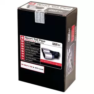 Exhaust Pipe Double GTI Look suitable for VW Golf V (5) TDI 4008GTI 1 Pc-image-6295688