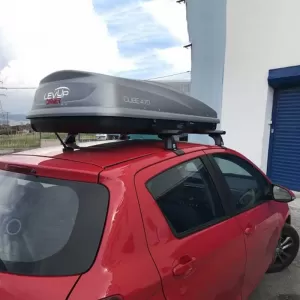 Roof Box Cube 470L Silver Mat With Single Open-image-6295714