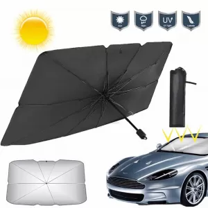 Sun Shade Interior Front Window Umbrella Small 125x110x65cm