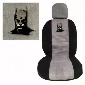 Front Seat Covers suitable for Batman Gray/Black 4 Pcs 2619611-image-6295798