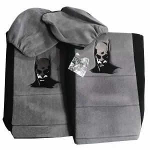 Front Seat Covers suitable for Batman Gray/Black 4 Pcs 2619611-image-6295801
