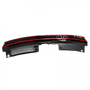 Front Grille suitable for VW Golf VI (6) 08-11 GTI Look Honeycomb With Red Line 1 Pc-image-6295811