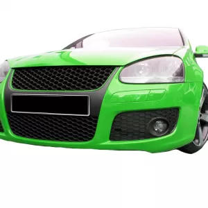 Front Grille suitable for VW Golf V (5) 03-08 / Jetta 05-11 GTI Look Badgeless Honeycomb With Red Line 1 Pc-image-6295818