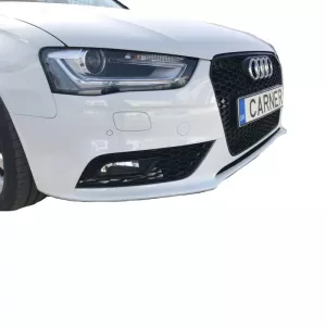 Front Grille suitable for Audi A4 B8 11-15 RS4 Look Honeycomb Glossy Black 1 Pc-image-6295823