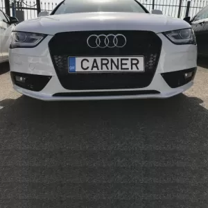 Front Grille suitable for Audi A4 B8 11-15 RS4 Look Honeycomb Glossy Black 1 Pc-image-6295824