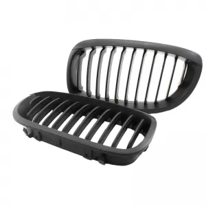 Front Grilles suitable for BMW 3 E46 03-06 Coupe/Cabrio Matte Black 2 Pcs-image-6295832