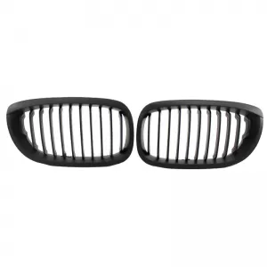 Front Grilles suitable for BMW 3 E46 03-06 Coupe/Cabrio Matte Black 2 Pcs-image-6295837