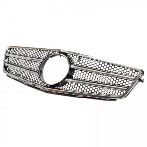 Front Grille suitable for Mercedes-Benz C-Class W204 07-14 A Design C63 Look With 2 Fence Black/Chrome 1 Pc-image-6295878