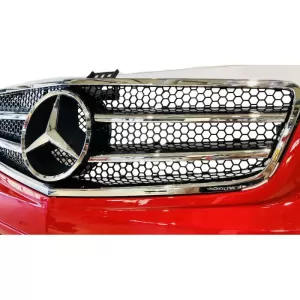 Front Grille suitable for Mercedes-Benz C-Class W204 07-14 A Design C63 Look With 2 Fence Black/Chrome 1 Pc-image-6295880