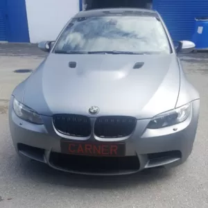 Front Grilles suitable for BMW 3 E92/E93 06-11 M4 Look with Double Grille Glossy Black 2 Pcs-image-6295935