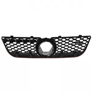 Front Grille suitable for VW Polo 9N3 05-09 GTI Look Honeycomb With Red Line 1 Pc-image-6295975