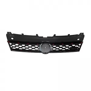 Front Grille suitable for Polo 6R/6C 09-16 GTI Look Honeycomb With Red Line 1 Pc-image-6296012