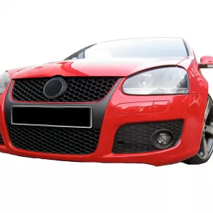 Front Grille suitable for VW Golf V (5) 03-08 / Jetta 05-11 GTI Look Honeycomb With Red Line 1 Pc-image-6296018