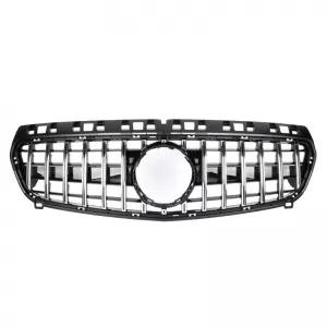 Front Grille suitable for Mercedes-Benz A-Class W176 12-15 GT A Design Panamericana Look Black/Chrome 1 Pc-image-6296023