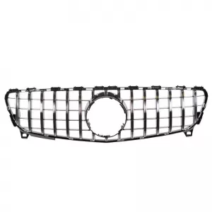 Front Grille suitable for Mercedes-Benz A-Class W176 15-18 GT A Design Panamericana Look Black/Chrome 1pc-image-6296050